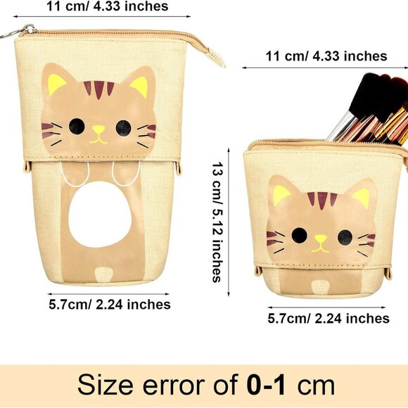Cat-Themed Zipper Pencil Case Choose One *** Final Price *** - Picture 4 of 5